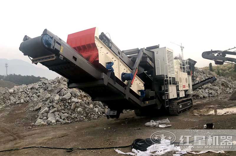 履帶反擊破單獨作業現場